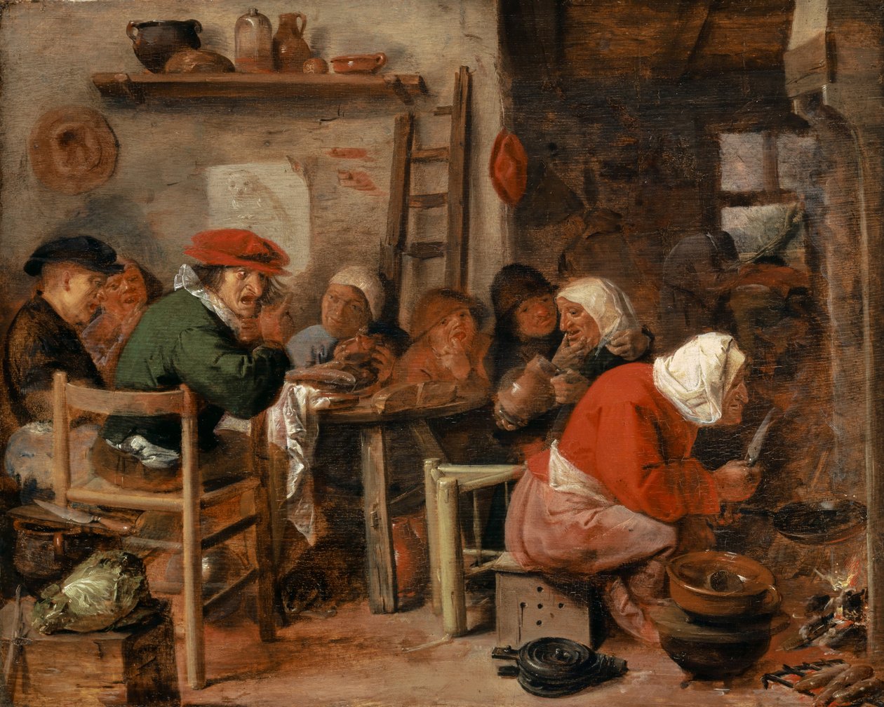 Et bondemåltid af Adriaen Brouwer