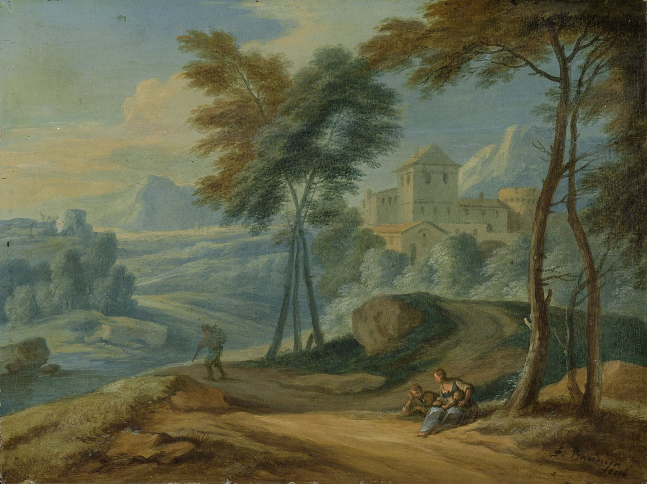 Bjergrige landskaber af Adriaen Frans Boudewyns