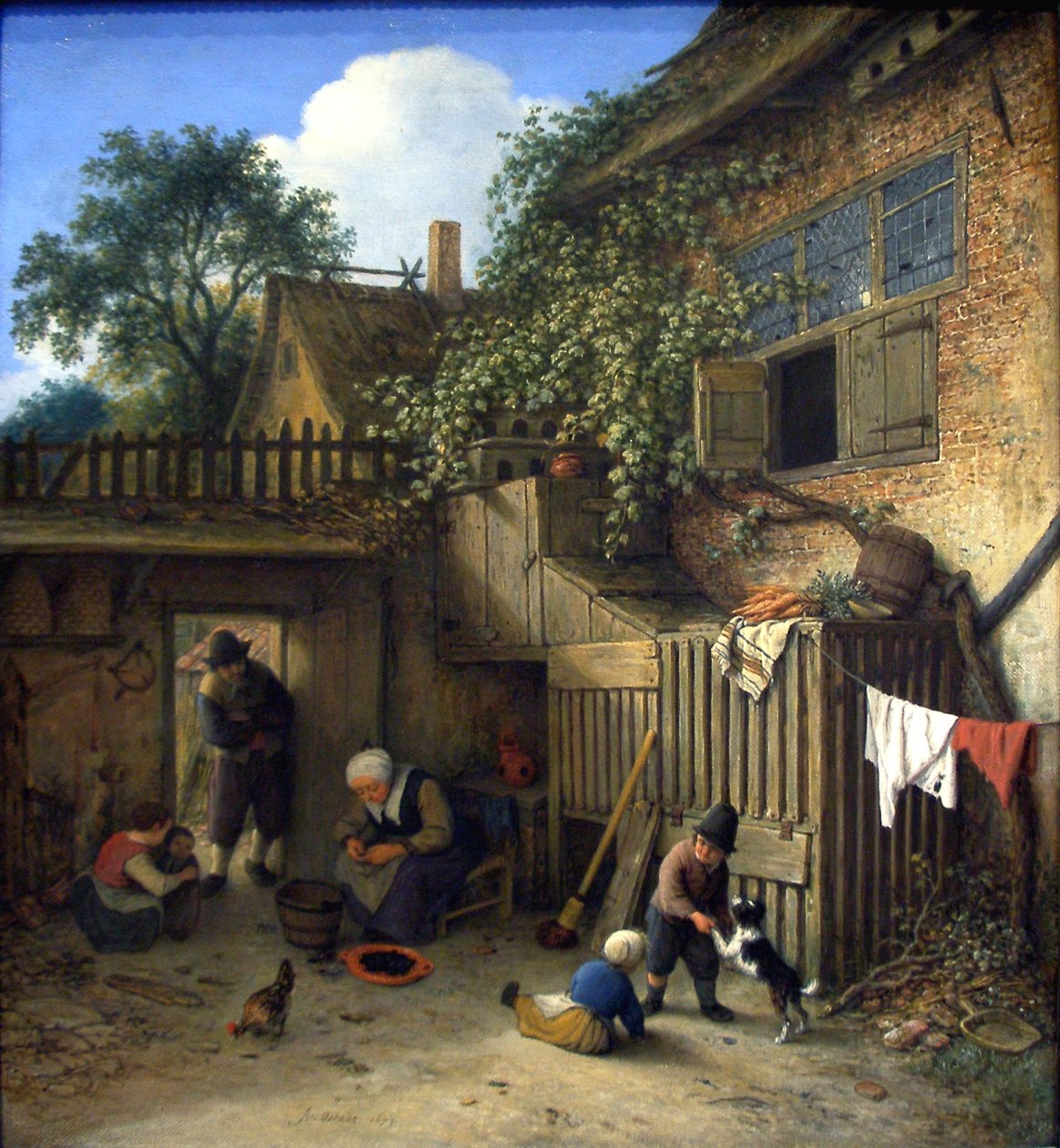 Sommerhusets dørhave af Adriaen Jansz. van Ostade
