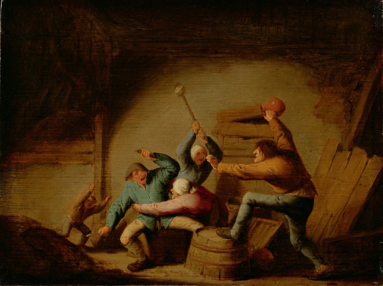 En kamp af Adriaen Jansz. van Ostade