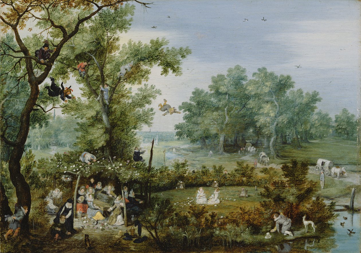 Merry Company in an Arbor, 1615 af Adriaen Pietersz van de Venne