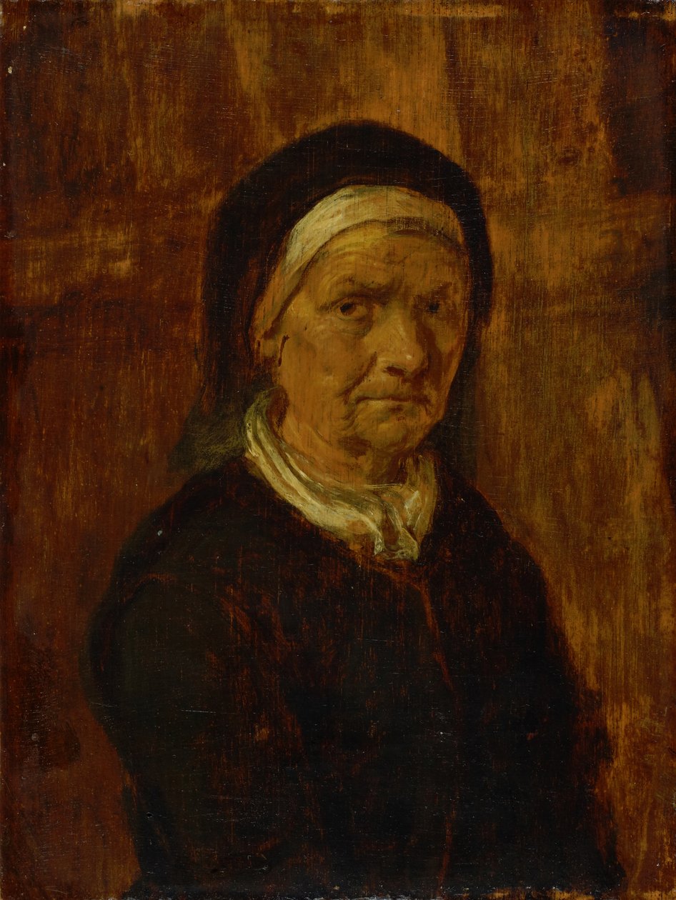 Gammel kvinde af Adriaen Brouwer