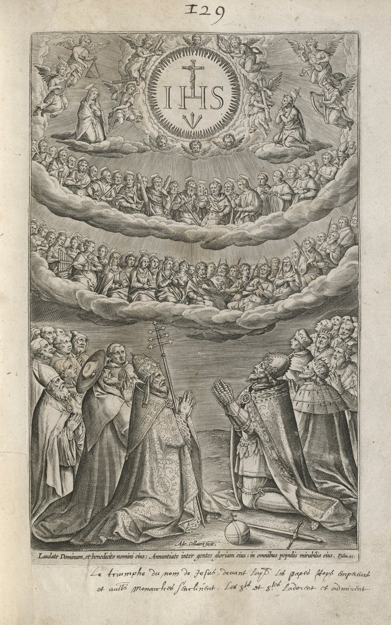 Tilbedelse af Jesu navn af Adriaen Collaert