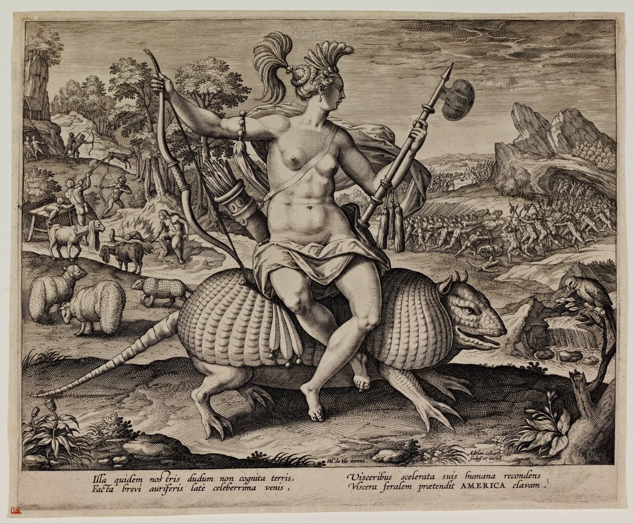 Amerika af Adriaen Collaert