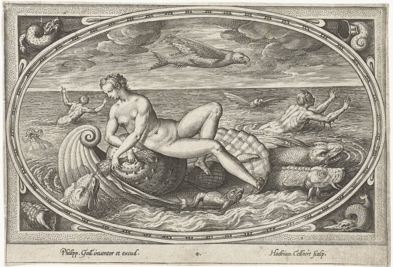 Galatea Zeegoden (serietitel) af Adriaen Collaert