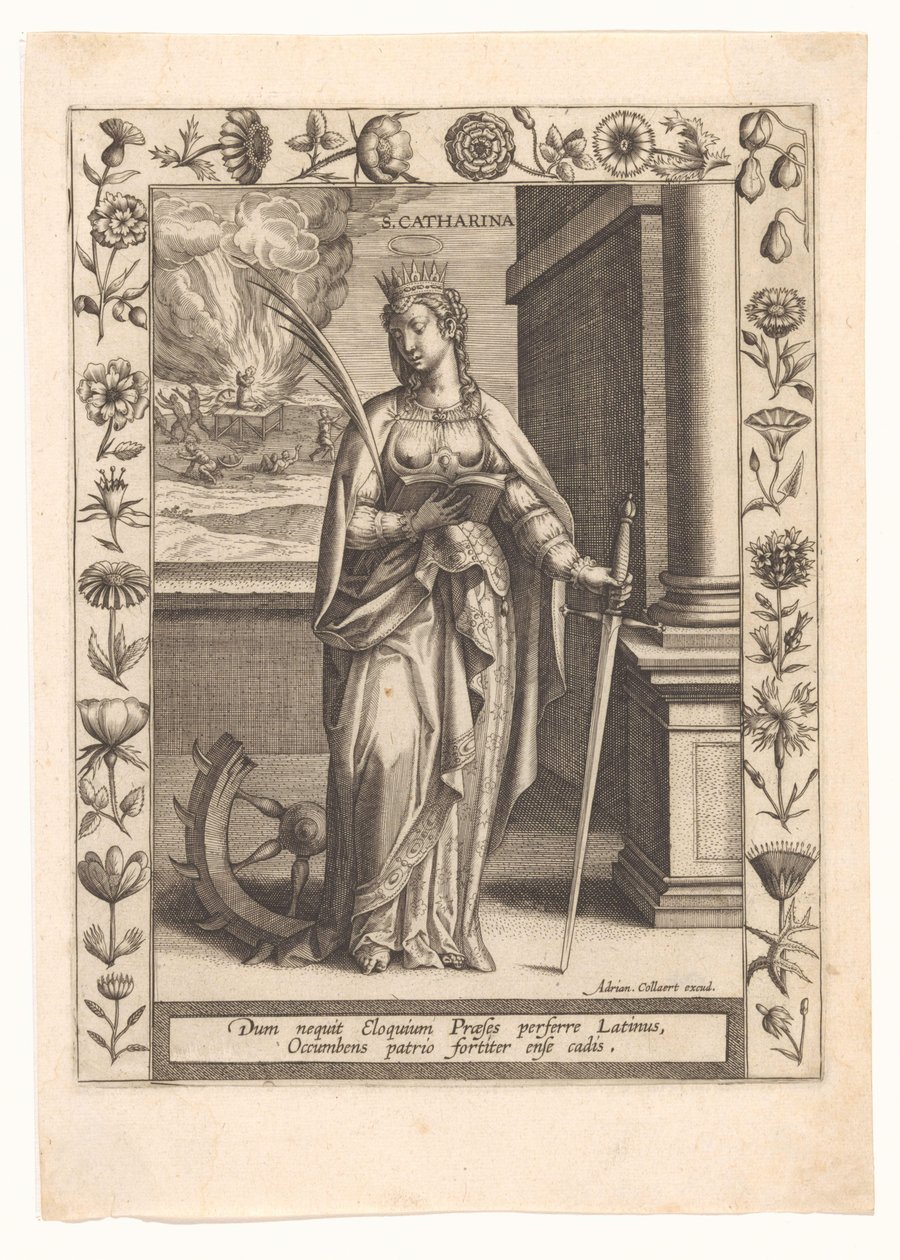 Sankt Catherine af Adriaen Collaert