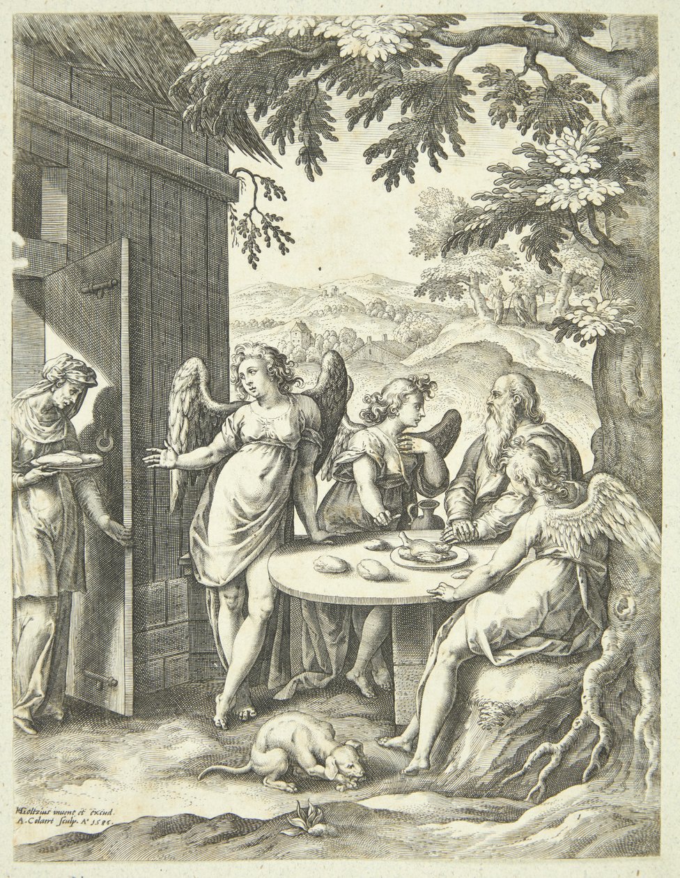 Isaks bebudelse af Adriaen Collaert