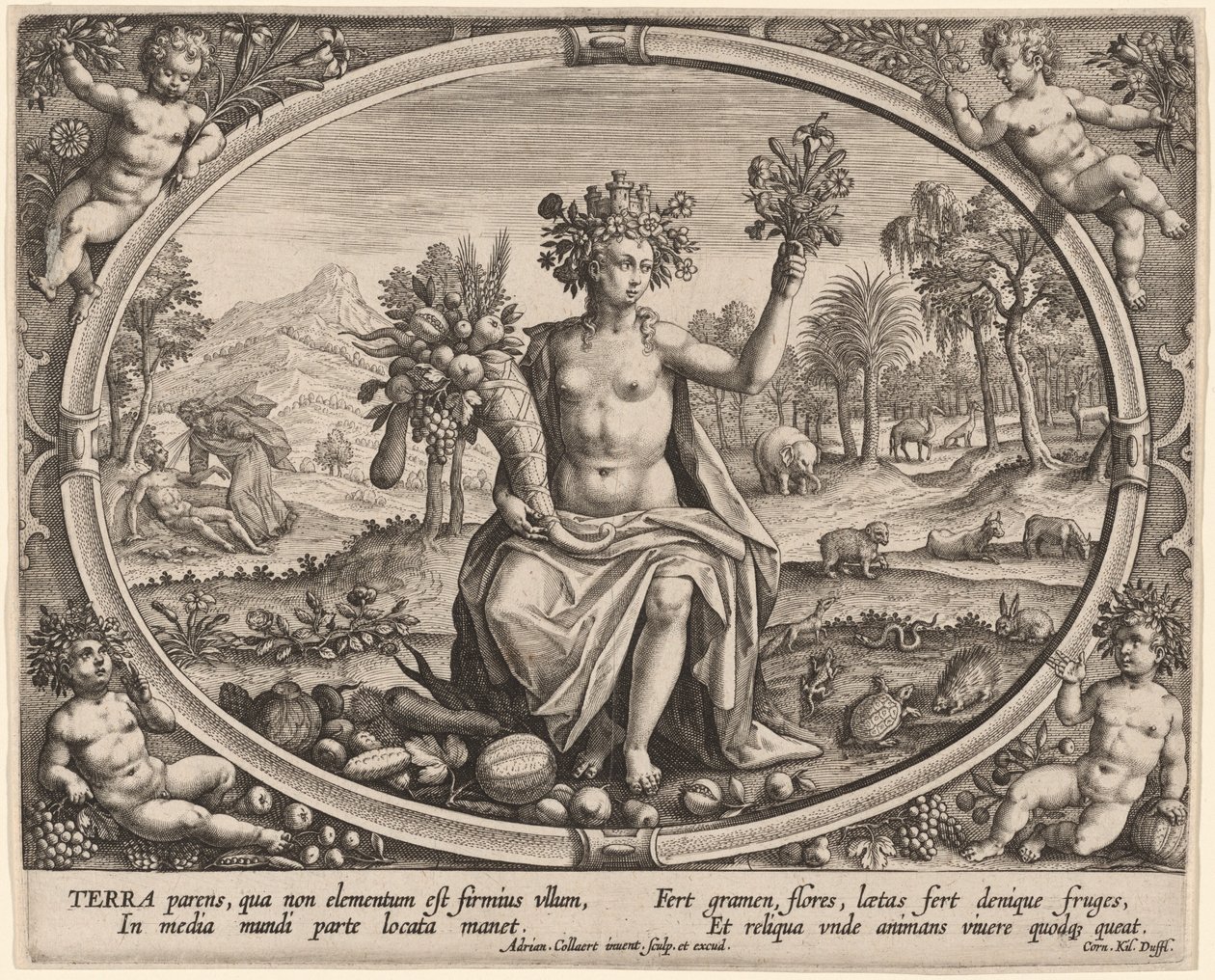 Terra (Jorden) af Adriaen Collaert