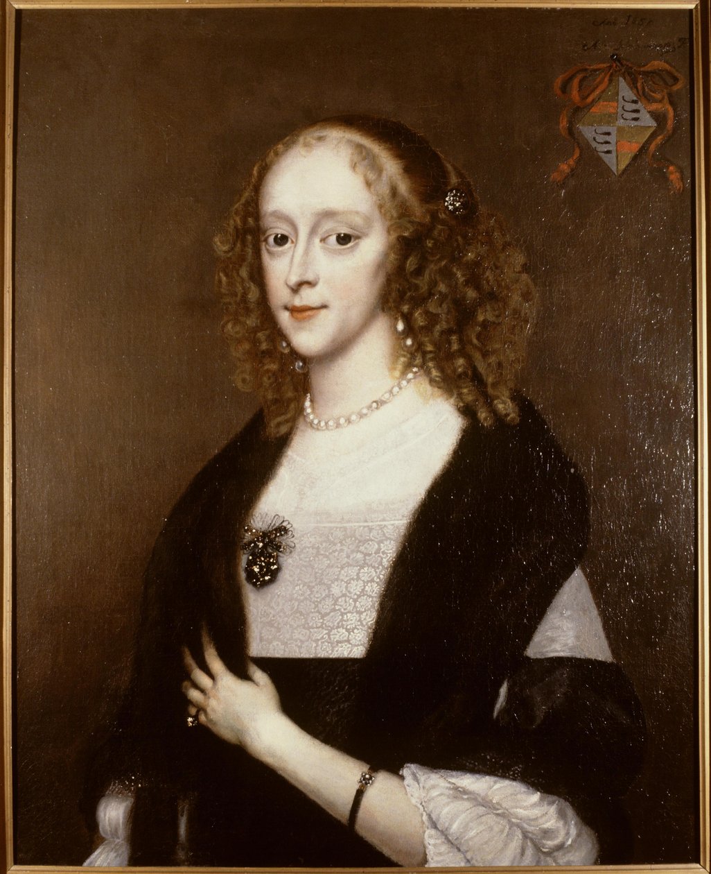 Portræt af Wendela Bicker (1636-1668) af Adriaen Hanneman