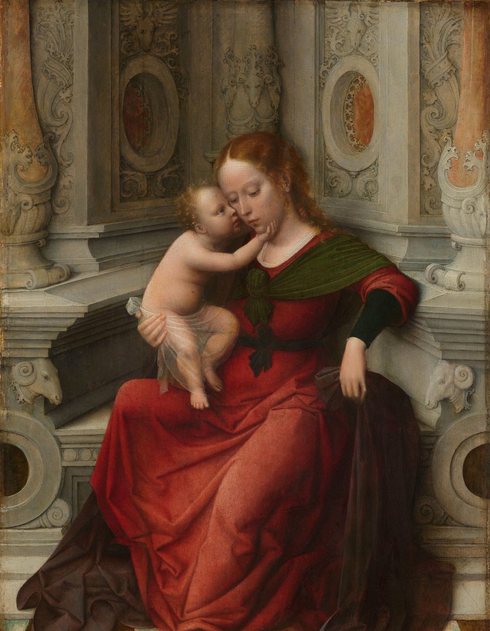 Jomfru og Barn Madonna og barn af Adriaen Isenbrant (attributed to)