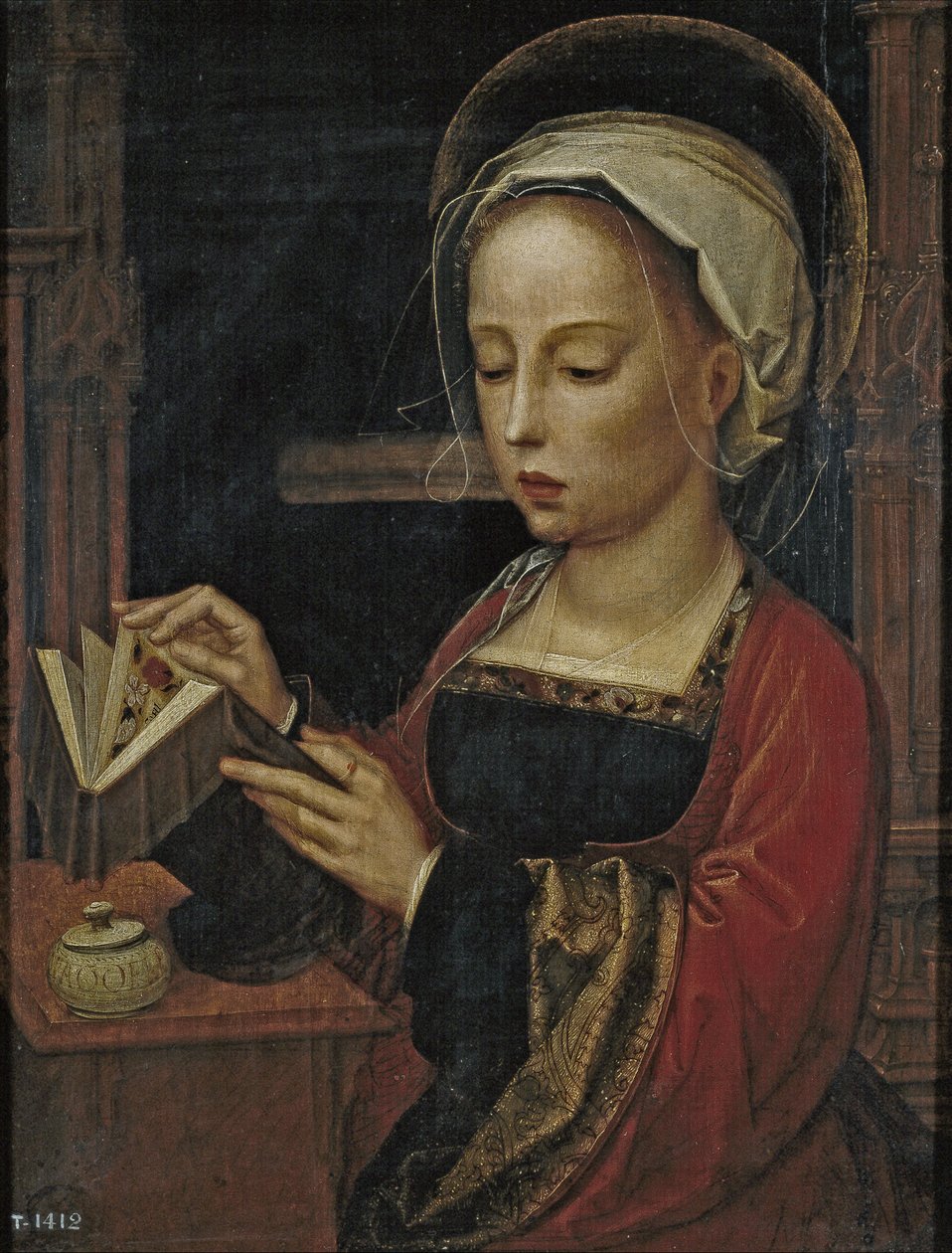 Maria Magdalene læser af Adriaen Isenbrandt or Isenbrant
