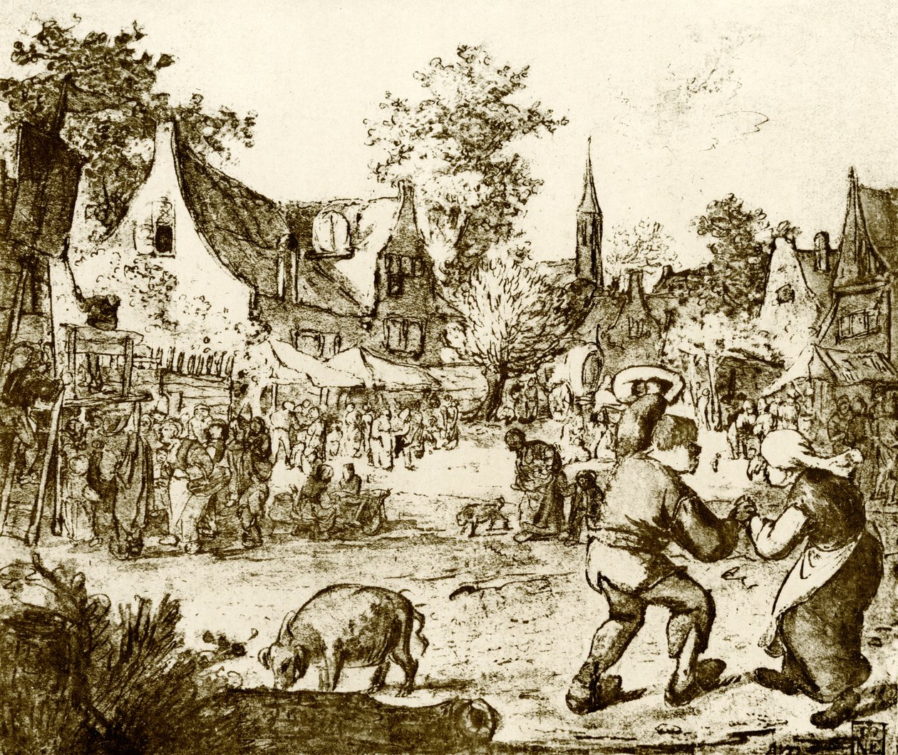 hollandsk tivoli af Adriaen Jansz. van Ostade