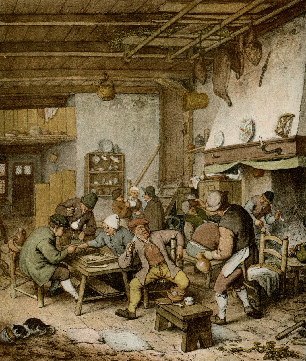 hollandsk bondeværtshus af Adriaen Jansz. van Ostade