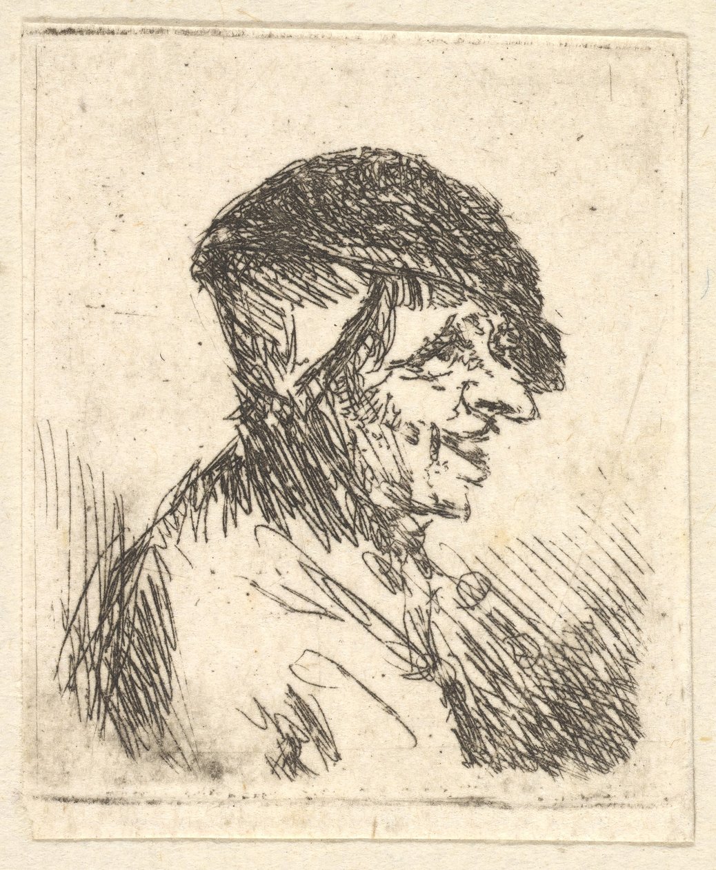 Bondehoved, 1600-tallet. af Adriaen Jansz. van Ostade