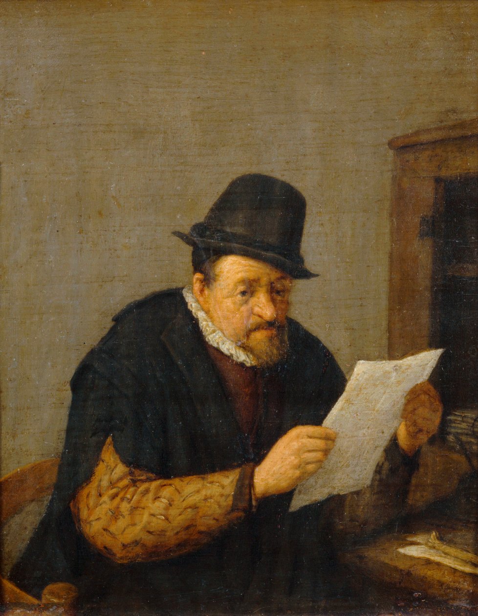Læsning ... af Adriaen Jansz. van Ostade