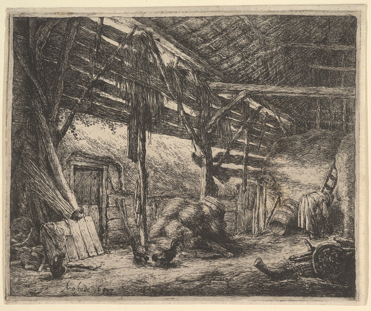 Ladegården, 1647. af Adriaen Jansz. van Ostade