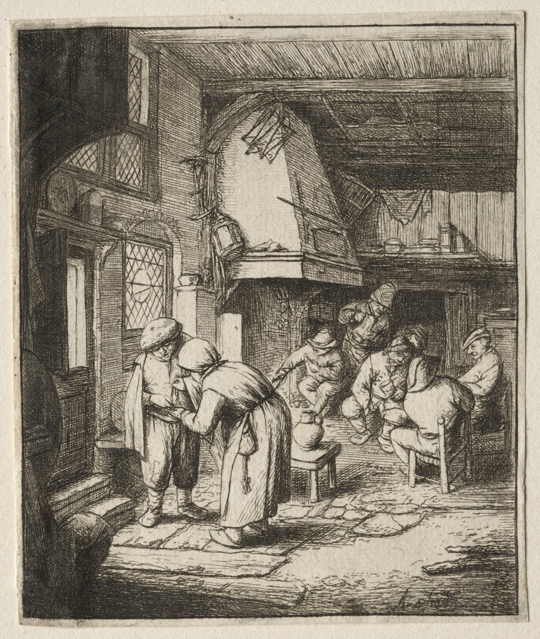 Bonden afvikler sin gæld. af Adriaen Jansz. van Ostade