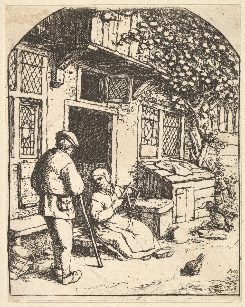 The Winder, 1610-85. af Adriaen Jansz. van Ostade