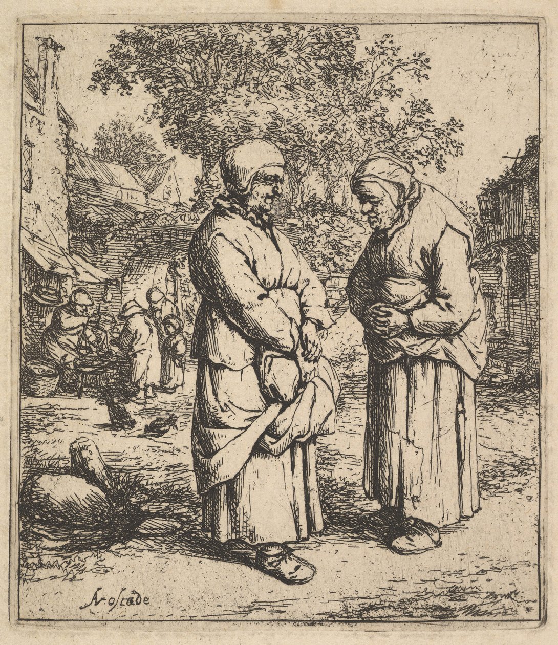 To sladder, 1610-85. af Adriaen Jansz. van Ostade