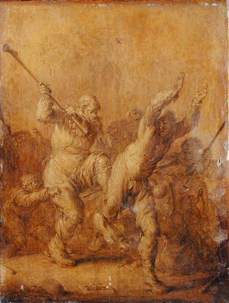 Tiggere kæmper af Adriaen Pietersz. van de Venne