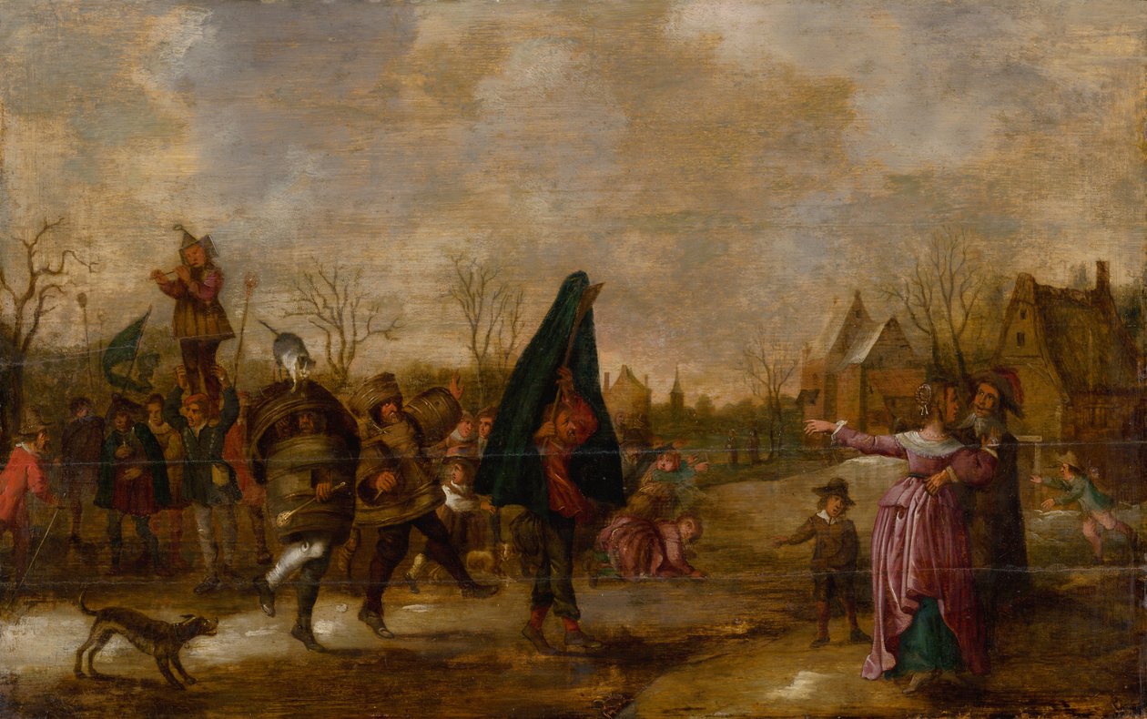 Karnevalsoptog, ca. 1660. af Adriaen Pietersz van de Venne