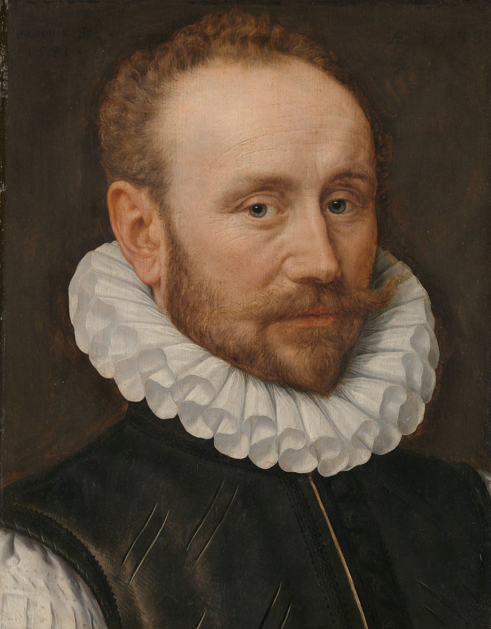 Portræt af en mand af Adriaen Thomasz. Key