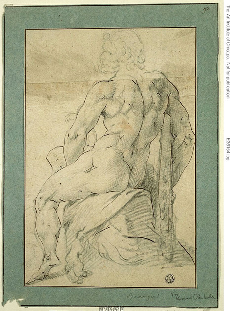 Siddende Herkules af Adriaen de Vries