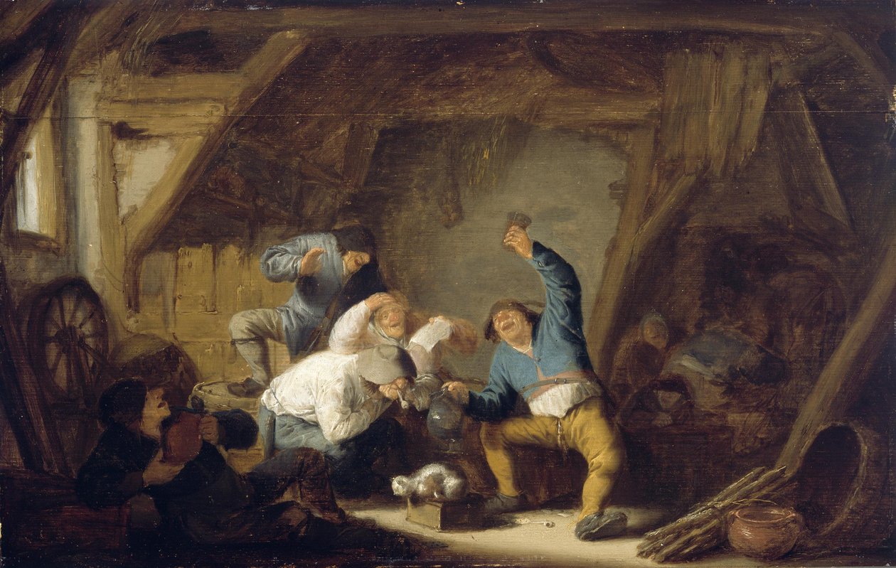 Boors drikker og synger af Adriaen van Ostade
