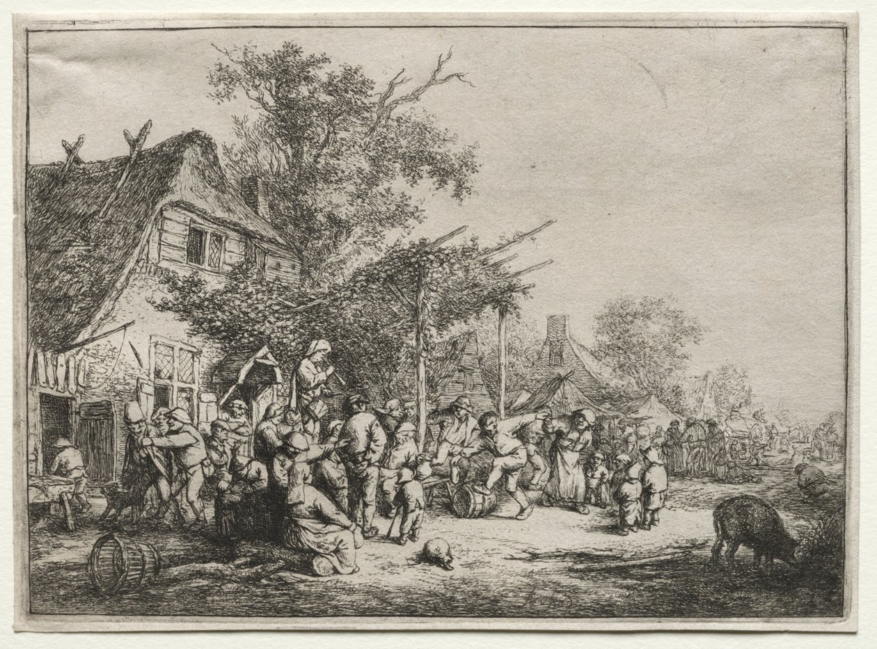 Festival Under Trellis af Adriaen van Ostade