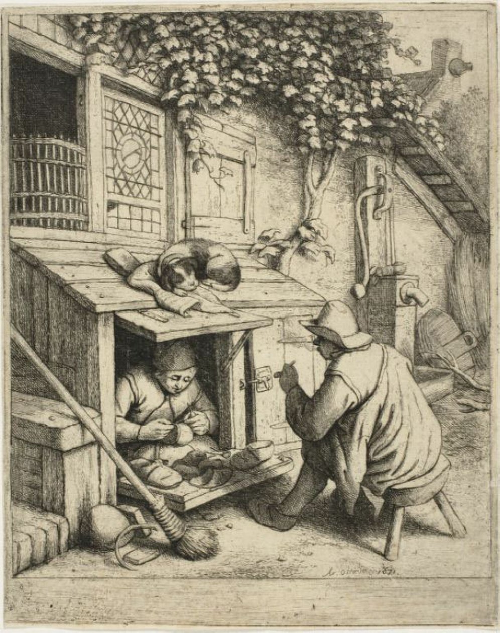 Skomageren af Adriaen van Ostade
