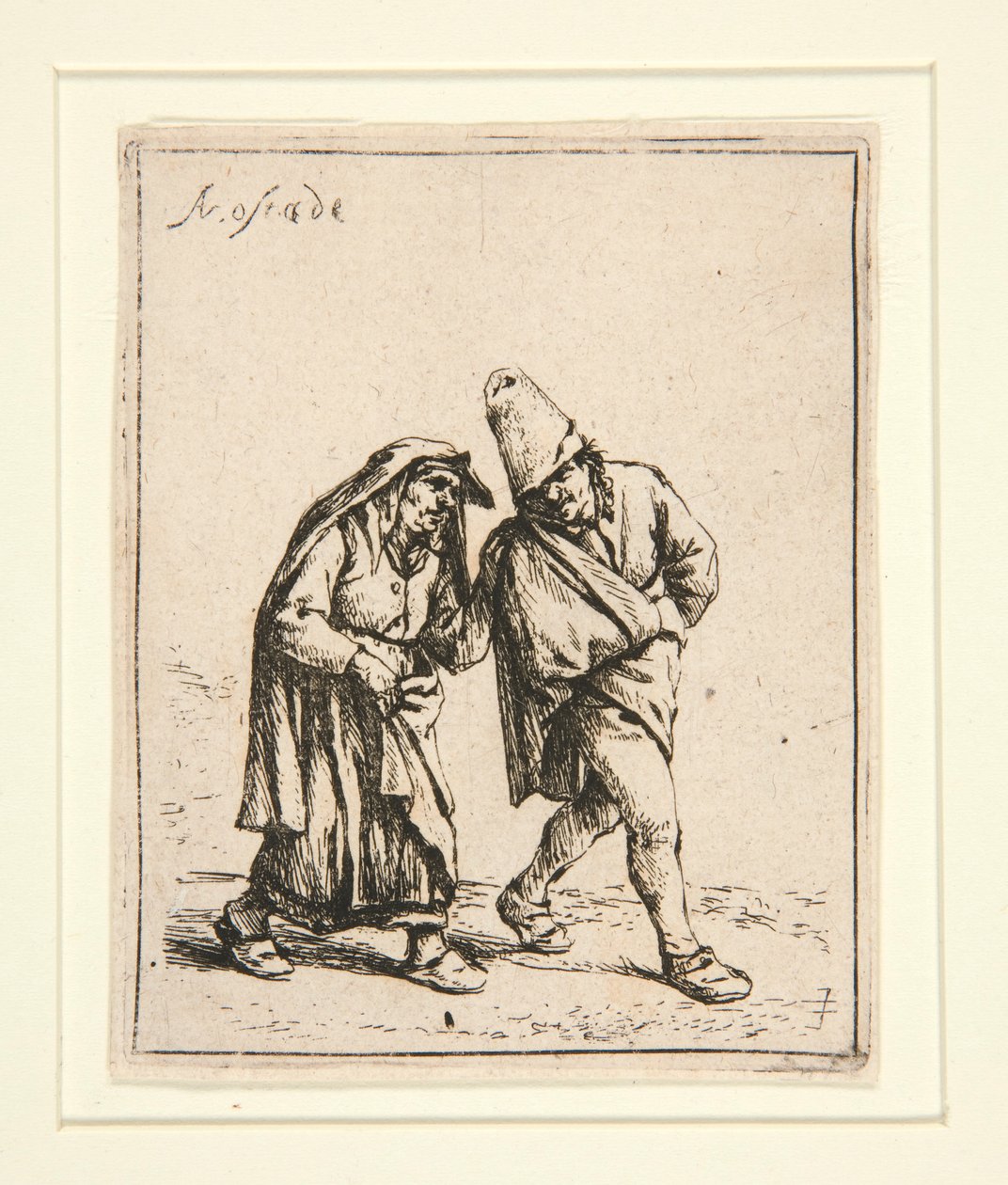 Parret går af Adriaen van Ostade