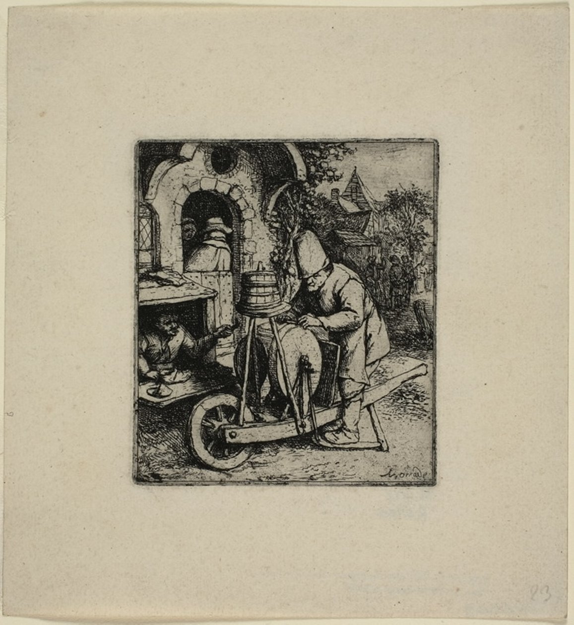 Knivsliberen af Adriaen van Ostade