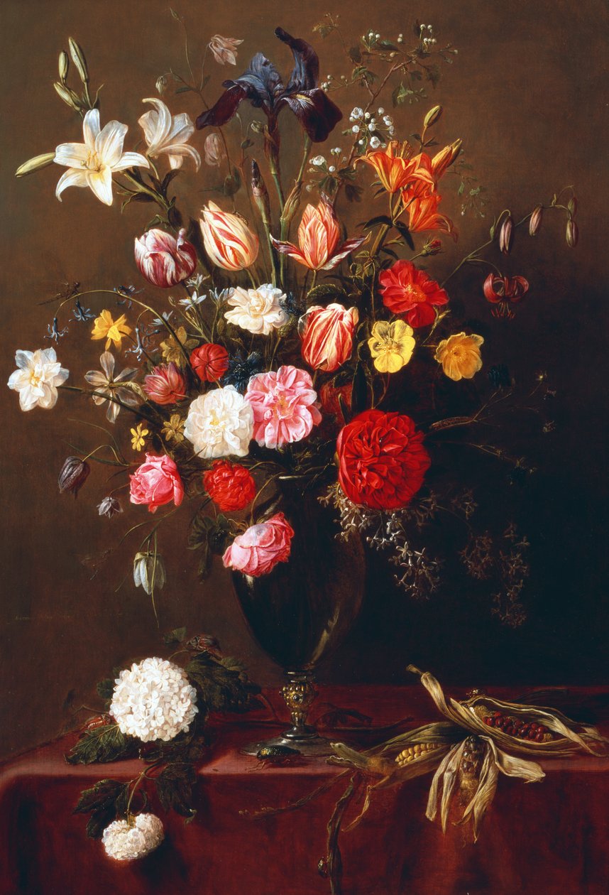 Stilleben af blomster af Adriaen van Utrecht