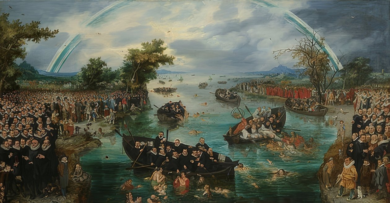 Fiskeri efter sjæle. 1614 af Adriaen van de Venne