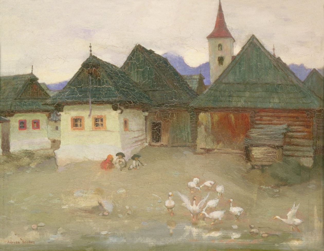 Fra vores vinduer i Vazsecz, ca. 1905-09 af Adrian Scott Stokes