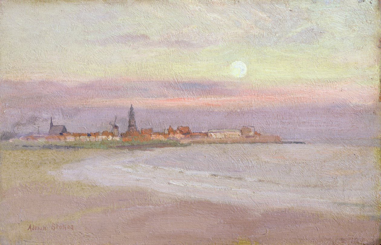 Landsby i Friesland, 1900 af Adrian Scott Stokes