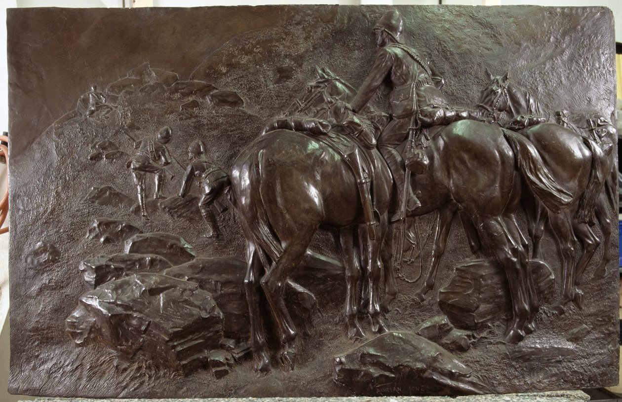 Et spejderparti af 6. Dragoon Guards af Adrian Jones