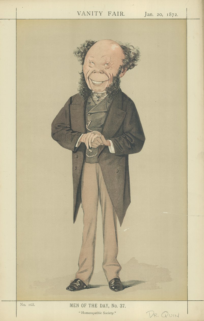 Dr. Frederick Quin (farvelitografi) af Adriano Cecioni