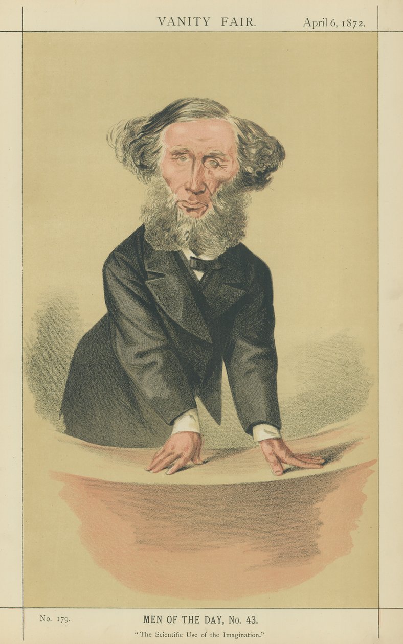 Professor John Tyndall (farvelitografi) af Adriano Cecioni