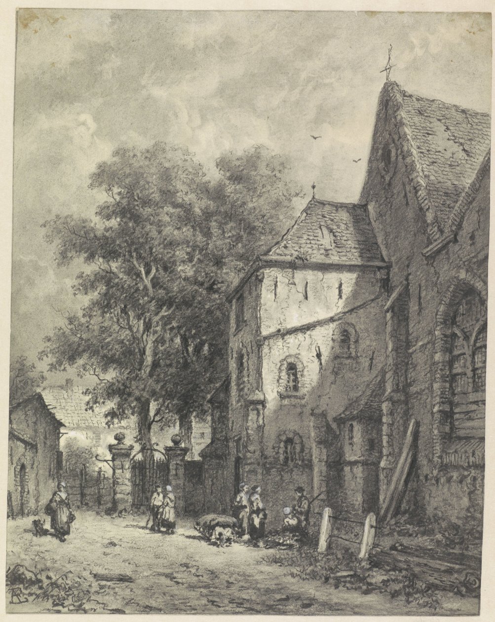 Ansigt i en kirke af Adrianus Eversen