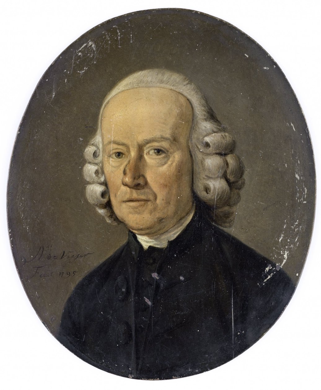 Portræt af en mand af Adrianus de Visser