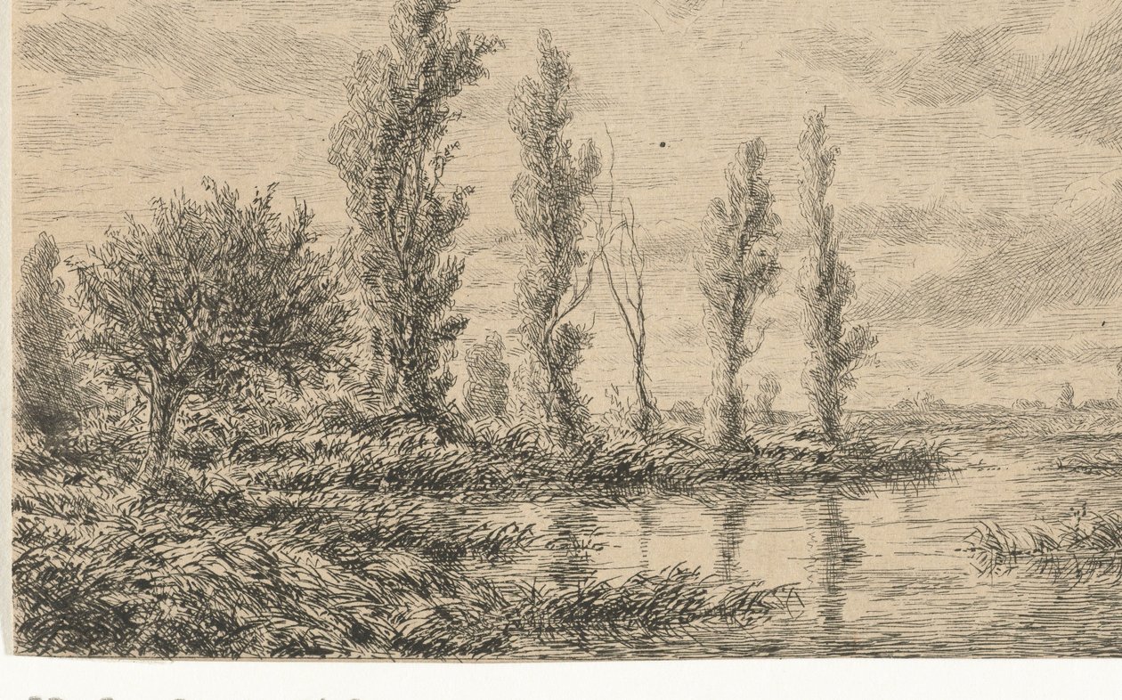 Flodlandskab af Adrianus van Everdingen