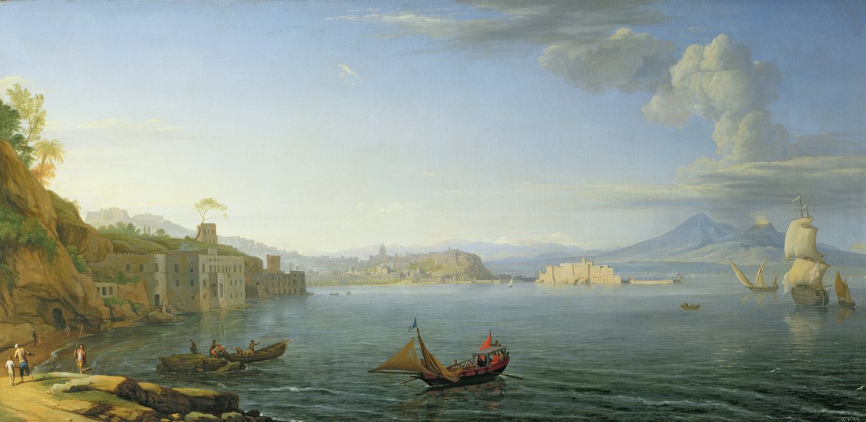 Udsigt over Napoli, 1750 af Adrien Manglard