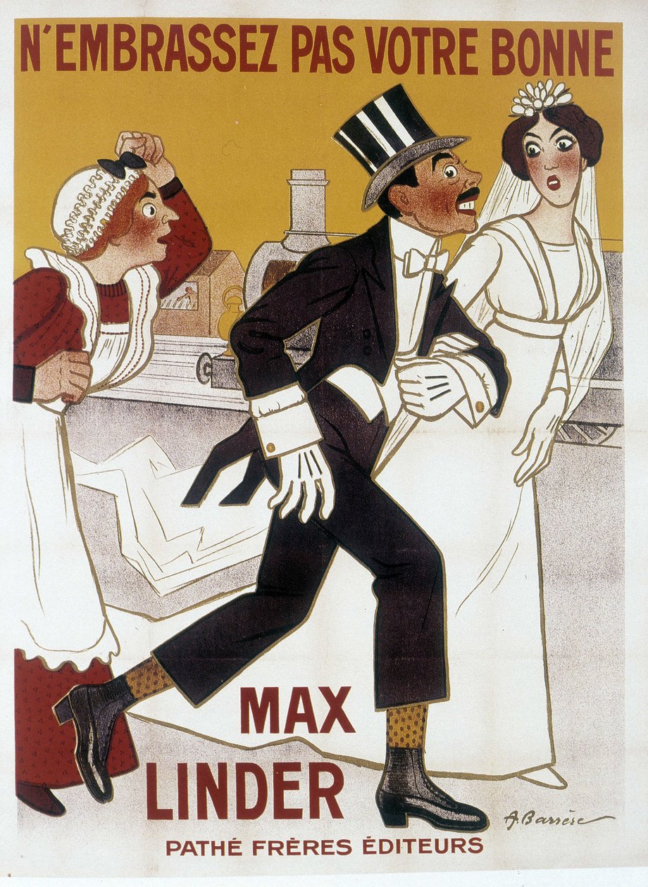 Plakat af Max Linder, ill. af Barrere af Adrien Barrere