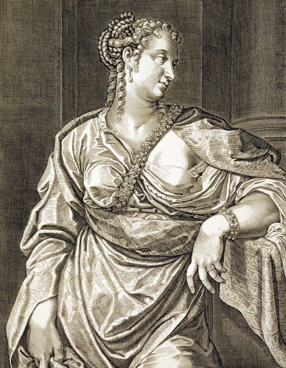 Agrippinas hustru til Tiberius af Aegidius Sadeler or Saedeler