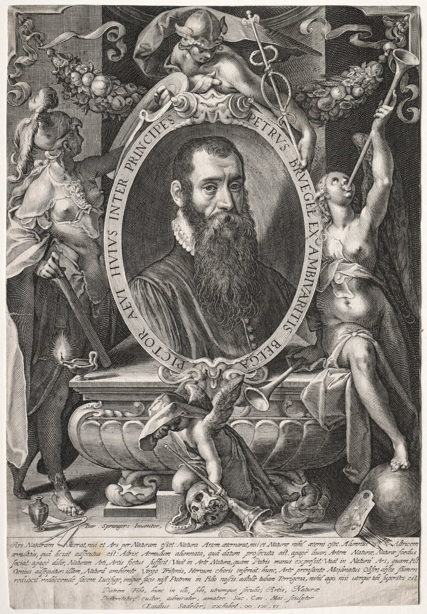 Pieter Brueghel, 1606. af Aegidius Sadeler or Saedeler