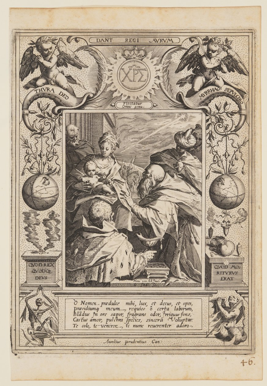 Tilbedelse af de hellige tre konger af Aegidius Sadeler II