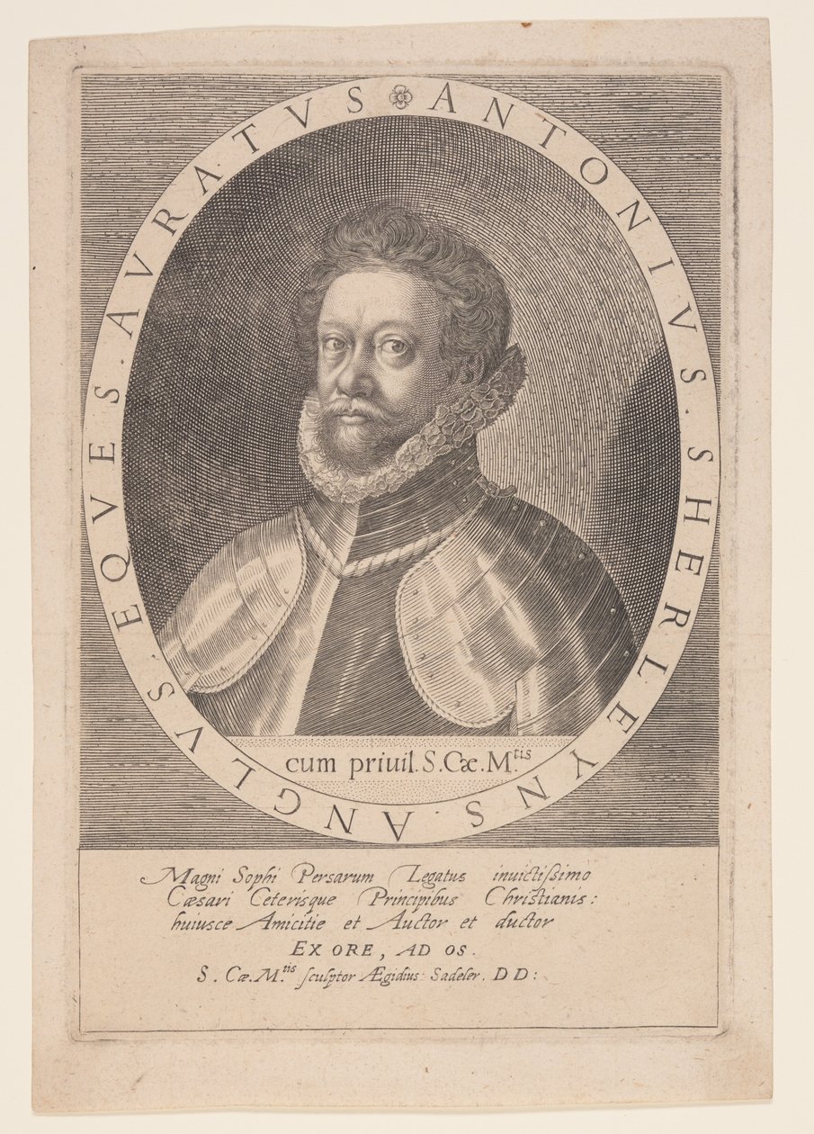 Anton Sherleyns, ambassadør i Persien af Aegidius Sadeler II