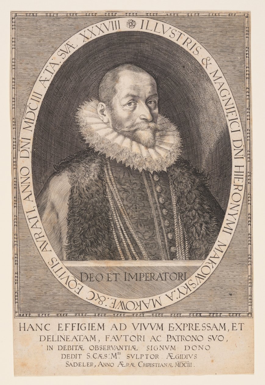 Hieronymus Makofsky, kammerherre af Aegidius Sadeler II
