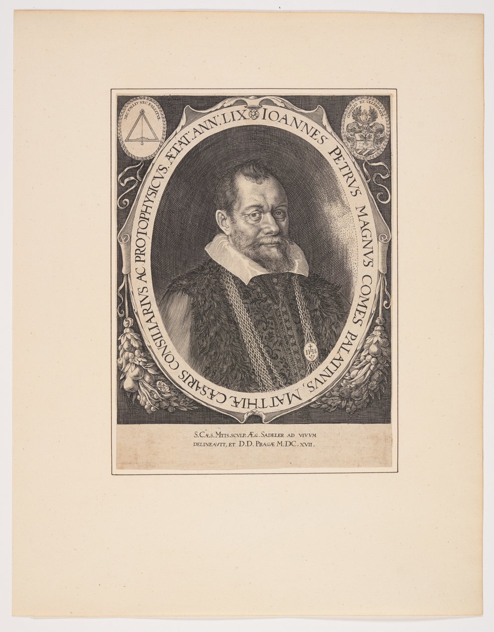 Johann Peter Magnus, læge af Aegidius Sadeler II